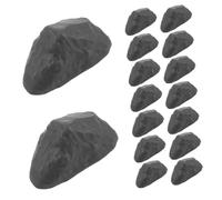 Beaupretty 50pcs Miniature Rock Decor Small Realistic Landscape Stones for Aquarium and Dollhouse Mini Fake Rocks for Terrarium Office Desk Bookshelf Decoration Versatile Micro Garden