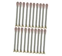Beaupretty 50pcs Piano Tuning Rope Straps with Spring Clips Gray Piano Climbing Tools for Professional Tuner Instrument Accessories