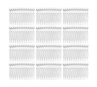 Beaupretty 50pcs Plastic Hair Comb Teeth Fine Tooth Parting Comb Wedding Decorative Hairpins for Updo Style