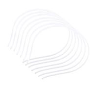 Beaupretty 50Pcs Pure Color Simple Hair Hoops Wide Cloth Hairbands for Women Elegant Wedding Party Hair Accessories