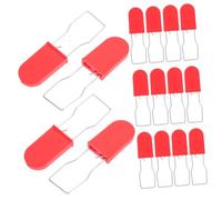 Beaupretty 50Pcs Red Iron Wire Security Seals Anti-Tamper Padlocks for Logistics Mini Locks for Asset Protection and Tamper Evidence