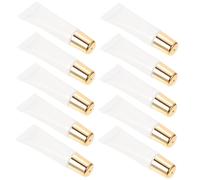 Beaupretty 50pcs Refillable Empty Lip Gloss Balm Containers Soft Empty Tubes Lip Gloss Holder for Travel Use