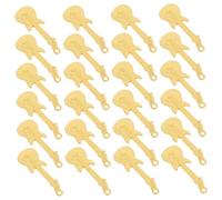 Beaupretty 50pcs Rustic Guitar Pendants for Jewelry Making Lightweight Musical Instrument Charms for DIY Bracelets Necklaces Earrings and Keychains Versatile Craft Accessories for Music