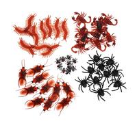 Beaupretty 50pcs Scorpion Centipede Cockroach Fake Prank Lightweight Portable April Fools Day Halloween Props for Funny Scary Practical Entertainment