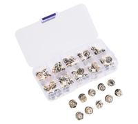 Beaupretty 50pcs Silver Collar Safety Buckles with Plastic and Iron Material, Compact and Elegant Shawl Buttons to Prevent Peeping, for Shirt and Dress Accessories