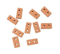 Beaupretty 50PCS Simulated Red Brick DIY Model Bricks for Sand Table Building Accessories for Adults Creative Castle and Architecture Scenery