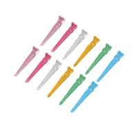 Beaupretty 50pcs Small Aluminum Hairdressing Clamps Salon Barber Hairpins Hair Partition Clips for Cutting Dyeing Perming Hair Clips with Secure Hold for Professional Styling