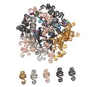 Beaupretty 50pcs Spiral Coil Hair Clips for Dreadlocks Lightweight Afro Braiding Accessories with Vintage Style Quick and Easy to Use for Women Festival and Party Hairstyles Multi-color