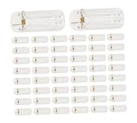 Beaupretty 50pcs Transparent Plastic Hair Clips for DIY Crafts Clear Single Prong Hairpin Blanks Secure Grip Hair Bow Bases for Handmade Accessories and Headdress Making
