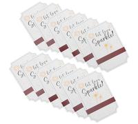 Beaupretty 50pcs Wedding Jewelry Tags Mini Paper Tags White Paper with Holes Multifunctional Design Built-in Match-Striker Vintage Romantic Elegant Delicate Present Wrapping Outdoor Wedding