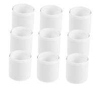 Beaupretty 50pcs White DIY Slap Bracelets for Snap Bands with Plain Surface for Creative Painting Bulk Wristbands for Birthday Parties Classroom Crafts and Group Activities