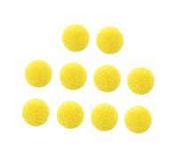 Beaupretty 50pcs Yellow Plush Ball Keychain Pendants DIY Manual Materials for Creative Crafts for Bag Ornaments and Goody Bag Fillers Stimulate Imagination and Parent Bonding