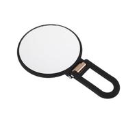 Beaupretty 50x 1x Double-sided Handheld Makeup Vanity Mirror with Flexible Adjustment High Magnification Polished Aluminum Surface Sl legant Design for Dressing Table and Bathroom Use