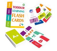 Beaupretty 58Sheets Educational Flash Cards for Sensory Cards Featuring Colors Numbers Shapes Animals Abcs Learning for Ages Years Enhances Hand Eye Coordination