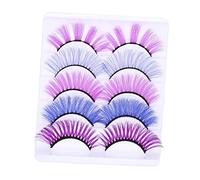 Beaupretty 5Pairs Fake Eyelashes Soft Simulation False Lashes for Cosplay Halloween and Fashion Shows Dramatic Silky and Lightweight Eye Lashes