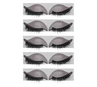 Beaupretty 5pairs Lazy Eyeshadow Eyelash Patch Stickers for Women Temporary Halloween Party Eye Makeup Stickers Pre-cut Makeup Eyeshadow Lashes