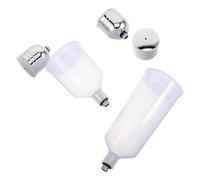 Beaupretty 5pcs Airbrush Spray Paint Cup Set Gravity Feed Plastic Paint Containers with Threaded Connector Corrosion-Resistant Dispenser Pots for Artists and Airbrush Supplies