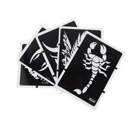 Beaupretty 5pcs Arms Temporary Tattoo Stencils Body Sticker Stencils Hollow Dragon Wolf Tiger Templates for Diy Body Art and Painting