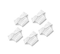 Beaupretty 5pcs Baby Cloth Diaper Insert Liners Reusable Cotton Nappy Pads Soft Breathable Easy to Clean White Size L for Daily Wear and Traveling
