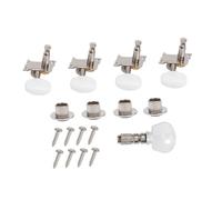 Beaupretty 5pcs Banjo Tuning Pegs Machine Heads with Bushings White Silver Zinc Alloy PVC Replacement for Banjo Strings