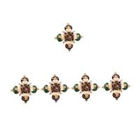 Beaupretty 5pcs Baroque Pearl Cross Brooch for Women Elegant Clothing Ornament Pin for Birthdays Weddings Valentine Day Christmas Stylish Lapel Accessory for Cardigans Dresses Sweaters