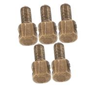 Beaupretty 5pcs Bow Rod Accessories Screws Viola Bow Adjustment Tension Musical Instrument Accessories Viola Instrument Screw Cello Adjustment Tension Golden Metal