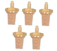 Beaupretty 5pcs Brass Fog Machine Nozzle Filter Bubble Stone, M5 Pneumatic Air Silencer Fitting, Universal Stage Fog Machine Oil Tube Accessory for Smoke Effects
