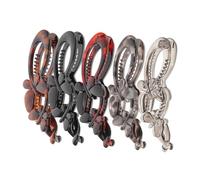 Beaupretty 5pcs Butterfly Banana Clips for Women Non-slip French Claw Clip Ponytail Bun Holder Fashionable Hair Accessories for Girls