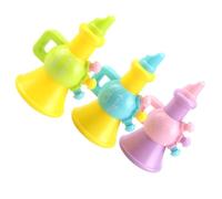 Beaupretty 5pcs Cartoon Plastic Trumpet for Horn Playthings in Random Colors Musical Instruments Random Color