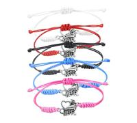 Beaupretty 5Pcs Cheerleading Bracelets with Solid Buckle Chic Braided Wristbands for Sports Fans and Cheer Souvenirs Lightweight Decoration for Boys