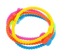Beaupretty 5PCS Colorful Silicone Cross Bracelets Soft Elastic Sports Wristbands for Team Spirit Football Fans and Friendship Gift Comfortable Bands for Daily Wear