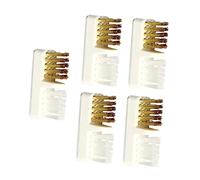 Beaupretty 5pcs Copper Wire Nail Drill Cleaning Brush Set Dust Cleaner for Nail Art Manicure Tools Fine Detailing Brush