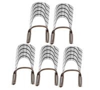 Beaupretty 5pcs Crystal Nail Extensions Kit Aluminum Tips Nail Art Diy Tools Reusable Molds Press French Manicure Forms
