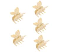 Beaupretty 5pcs Decorative Non-slip Hair Clip for Thick Hair Elegant French Style Claw Clip Accessory for Women for Daily Wear and Special Occasions Striped Design