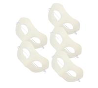 Beaupretty 5Pcs DIY Paintable White Paper Masks for Adults Blank Masquerade Masks for Painting Pulp Material for Halloween Party Prom Fashion Shows and Craft Activities