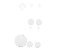 Beaupretty 5pcs Dual-sided Betta Fish Mirror with Floating Ball for Interactive Training and Exercise Stable Floating Aquarium Decoration for Small Betta Bowls and Tanks