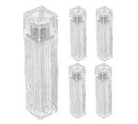 Beaupretty 5pcs Empty Lip Gloss Tubes with Crystal Ice Cube Look and Sophisticated Wave Patterns, Ergonomic as Material Refillable Containers, Leak-resistant Design for Designer Collections