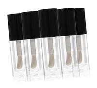 Beaupretty 5pcs Empty Lip Gloss Tubes with Wand Refillable Lip Oil Containers Chic Design for Storage and Samples