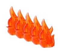 Beaupretty 5pcs Flames Building Blocks for Educational Figure Effects Miniature Fire Accessories for Action Figures and Halloween Decorations Enhances Creativity and Skill Development