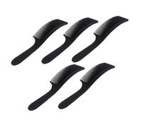 Beaupretty 5pcs Flat and Curved Hair Cutting Combs Black Hairdressing Clipper Cutting Combs for Professional Barber Salon Use