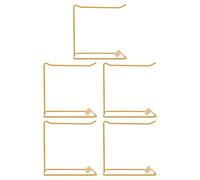 Beaupretty 5pcs Golden Iron Nail Polish Display Stand for Professional Salon Use Elegant Nail Colour Chart Rack with Efficient Sample Organisation and Simple Maintenance