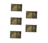 Beaupretty 5pcs Golden Ratio Rectangle Brooch Pin Vintage Geometry Design Badge for Math Lovers Teachers and Class of Unique Accessory for Backpacks and Special Occasions