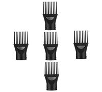 Beaupretty 5Pcs Hair Dryer Nozzle Replacement Wide Hair Dryer Combs for Blow Drying Reusable Hair Dryer Attachments for Home and Barber Use Keeps Hair Shiny and Smooth