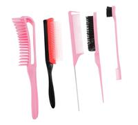Beaupretty 5pcs Hair Styling Kit Set Includes Comb Rat Tail Comb Teasing Brush Scalp Massager for Stylists Home Salon Use