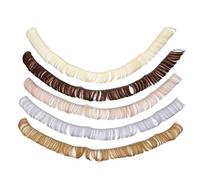 Beaupretty 5pcs Heat Resistant Doll Wig Diy Crafts Bang Hairpieces for Doll Making Durable High Temperature Wire for Customizing Hairstyles for Repair Supplies