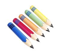 Beaupretty 5pcs Jumbo Inflatable Pencil Large Blow Up Crayon Balloons PVC Hanging Decor for Birthday Back to School Graduation Party Favors Lightweight Portable
