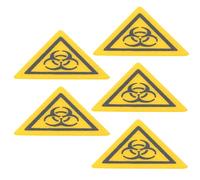 Beaupretty 5pcs Laboratory Biological Risk Warning Stickers Biocaution Labels for Safety Signs Caution Decals for Infection Hazard in Industrial and Scientific Use