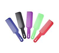 Beaupretty 5Pcs Male Hand-held Hair Cutting Combs Ergonomic Non-slip Grip Portable Salon Styling Tools for Wet and Dry Hair with Rounded Teeth to Protect Scalp Mixed Colors