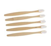 Beaupretty 5pcs Manual Toothbrushes for Adults Soft Bristle Travel Toothbrush Pack with Ergonomic Round Tail Design Gentle Gums Comfortable Grip for Daily Oral Care
