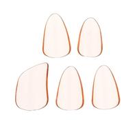 Beaupretty 5PCS Medium Orange Guzheng Nail Tips False Long Finger Picks for Guzheng Playing Professional Artificial Nails for String Instrument Performance